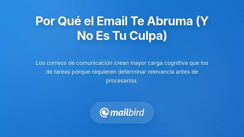 Comprender por qué el correo electrónico te abruma (y por qué no es tu culpa)