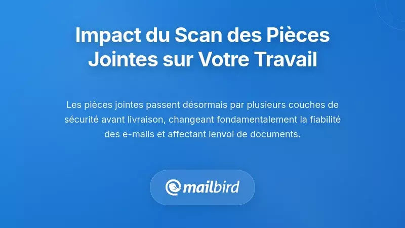 Pourquoi le scanning des pièces jointes d'e-mails affecte désormais votre flux de travail quotidien