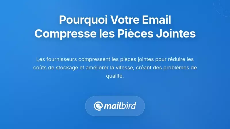 Comprendre pourquoi les plateformes de messagerie compressent vos pi&egrave;ces jointes