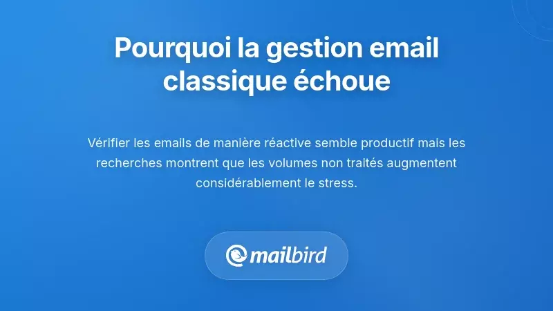 Personne submerg&eacute;e par des notifications d'e-mails constantes v&eacute;rifiant la bo&icirc;te de r&eacute;ception de mani&egrave;re r&eacute;active tout au long de la journ&eacute;e de travail