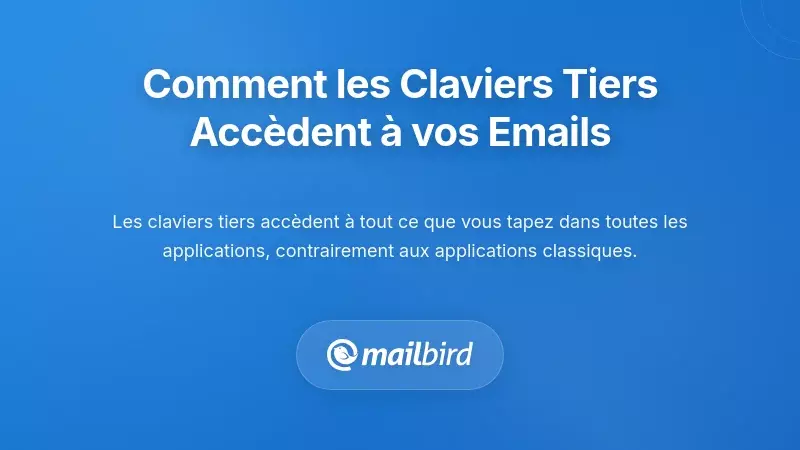 Comment les applications de clavier tiers accèdent à votre contenu email