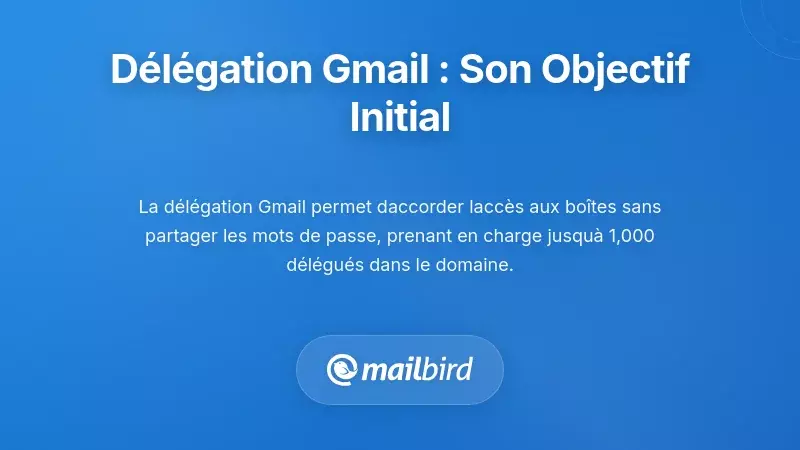 Comprendre la délégation Gmail : ce pour quoi elle a été conçue