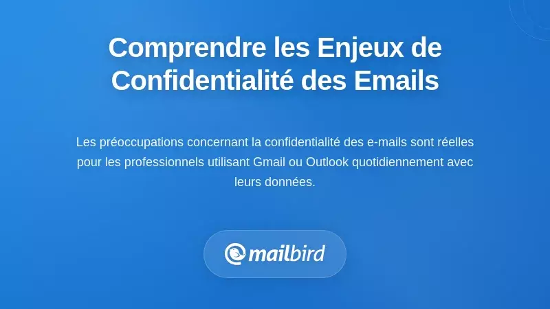 Comprendre les frustrations cl&eacute;s &agrave; l'origine des pr&eacute;occupations concernant la confidentialit&eacute; des courriels