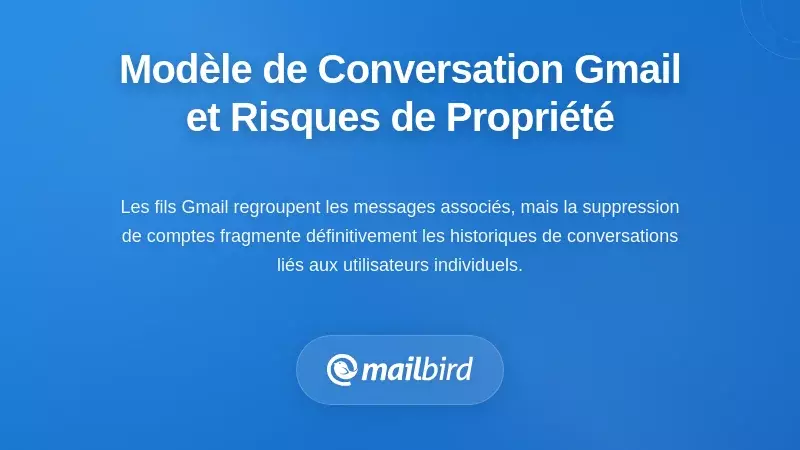 Comprendre le modèle de conversation de Gmail et les risques de propriété