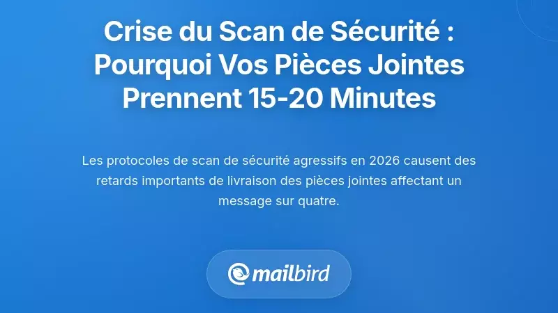 La crise du scan de s&eacute;curit&eacute; : pourquoi vos pi&egrave;ces jointes mettent 15-20 minutes &agrave; arriver