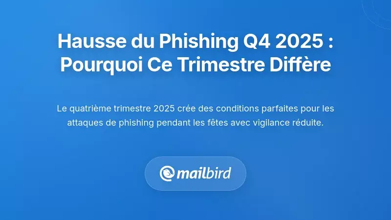 Comprendre la vague de phishing Q4 2025 : Pourquoi ce trimestre est diff&eacute;rent