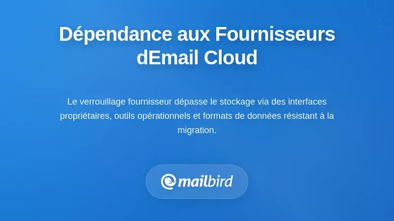 Comprendre le verrouillage des fournisseurs dans les &eacute;cosyst&egrave;mes d&rsquo;e-mails cloud