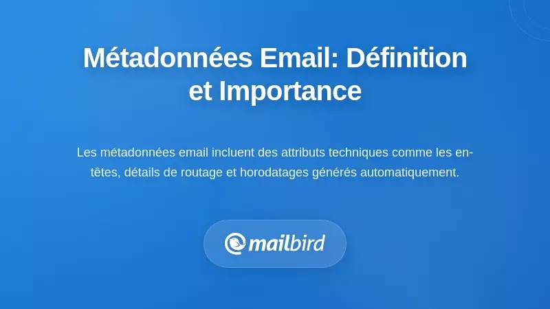 Comprendre les métadonnées des emails : ce que c’est et pourquoi c’est important
