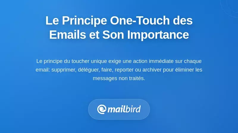 Comprendre le principe du syst&egrave;me d'e-mail &agrave; un seul clic et pourquoi il est important