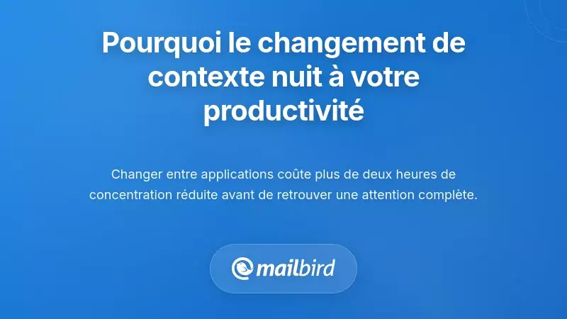 Comprendre pourquoi le changement de contexte détruit votre productivité