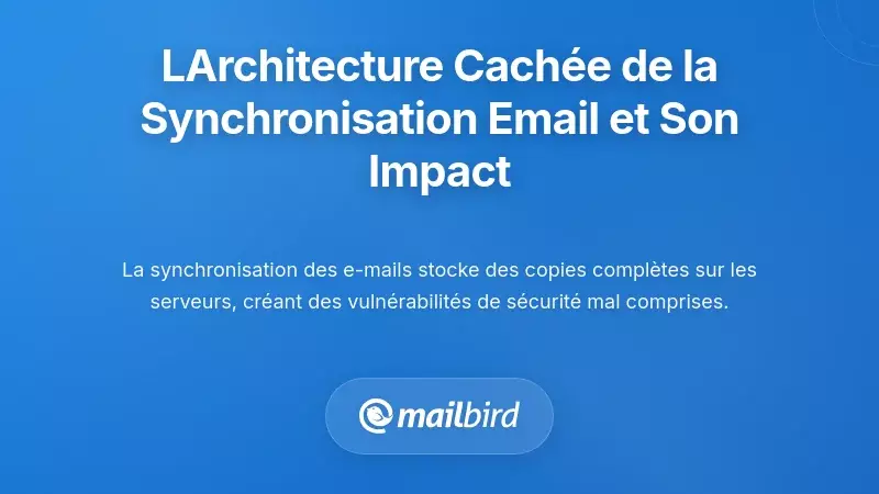 L'architecture Cach&eacute;e de la Synchronisation des Emails et Pourquoi Cela Vous Concerne