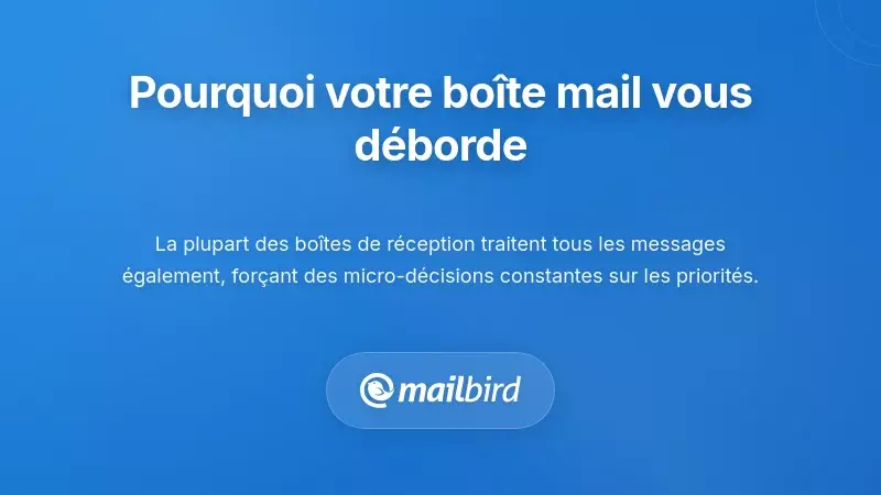 Bo&icirc;te de r&eacute;ception d&eacute;bord&eacute;e montrant des emails de priorit&eacute; mixte n&eacute;cessitant un syst&egrave;me de gestion des e-mails par niveaux