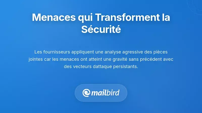 Paysage des menaces de s&eacute;curit&eacute; des e-mails montrant les tendances des cyberattaques et les statistiques sur les logiciels malveillants