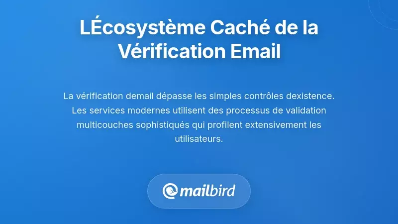 L&rsquo;&eacute;cosyst&egrave;me cach&eacute; : ce qui se passe r&eacute;ellement lors de la v&eacute;rification des e-mails
