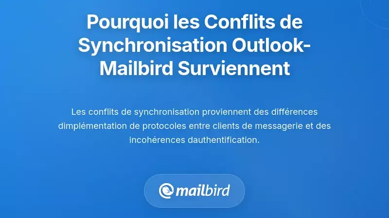 Comprendre pourquoi les conflits de synchronisation entre Outlook et Mailbird surviennent