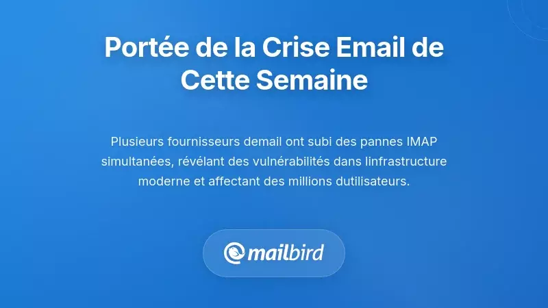 Comprendre l'&eacute;tendue de la crise email de cette semaine