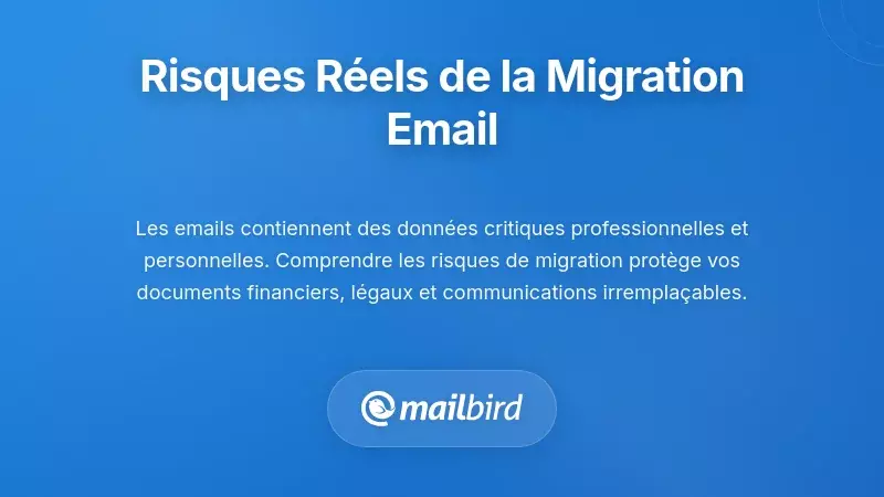 Personne examinant les risques de migration d'e-mail et les préoccupations liées à la sécurité des données sur l'écran de l'ordinateur portable