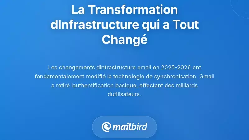 La transformation de l'infrastructure qui a tout chang&eacute;
