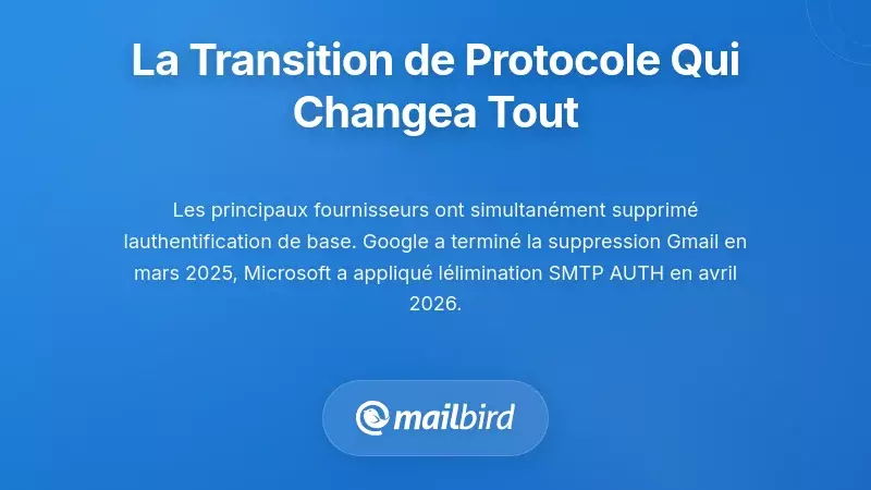 La transition du protocole d'authentification qui a tout chang&eacute;