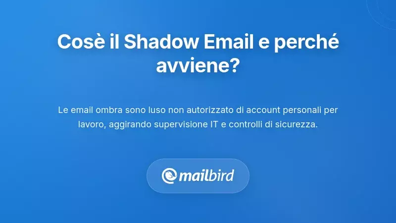 Professionista aziendale che utilizza un'email personale sul laptop mostrando i rischi di sicurezza informatica shadow IT