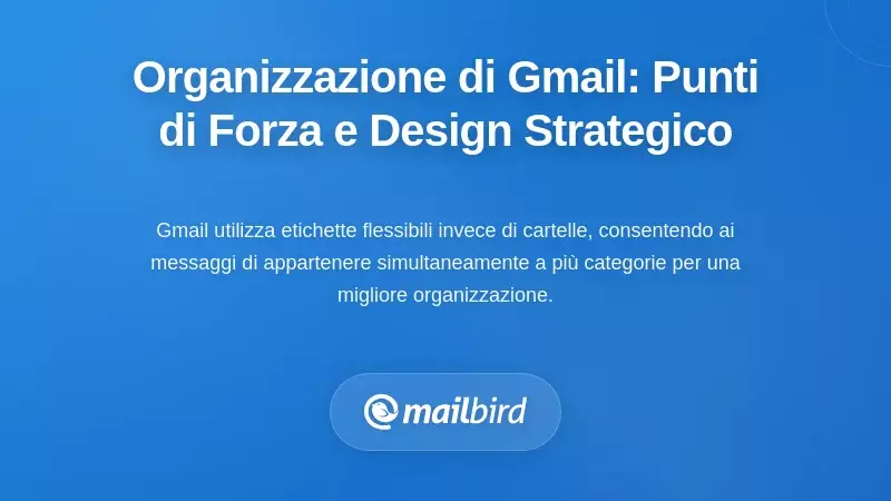 Comprendere la Fondazione Organizzativa di Gmail: Punti di Forza e Progettazione Strategica