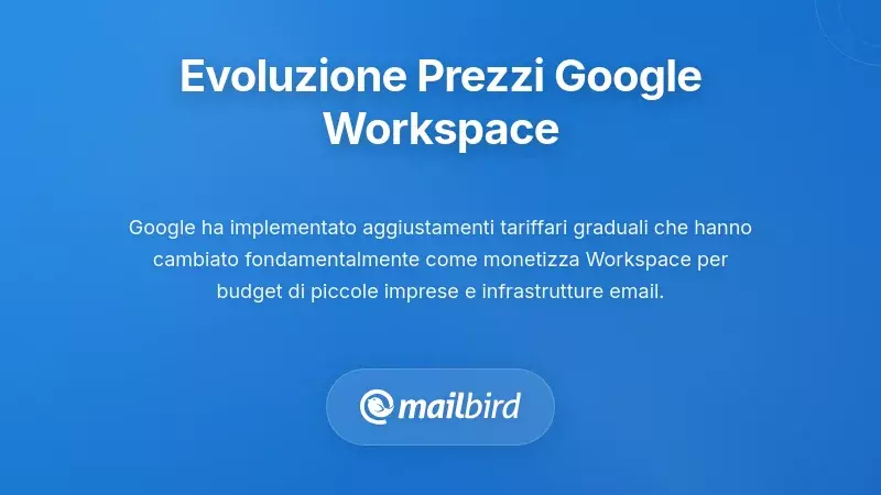 Comprendere l'evoluzione dei prezzi di Google Workspace