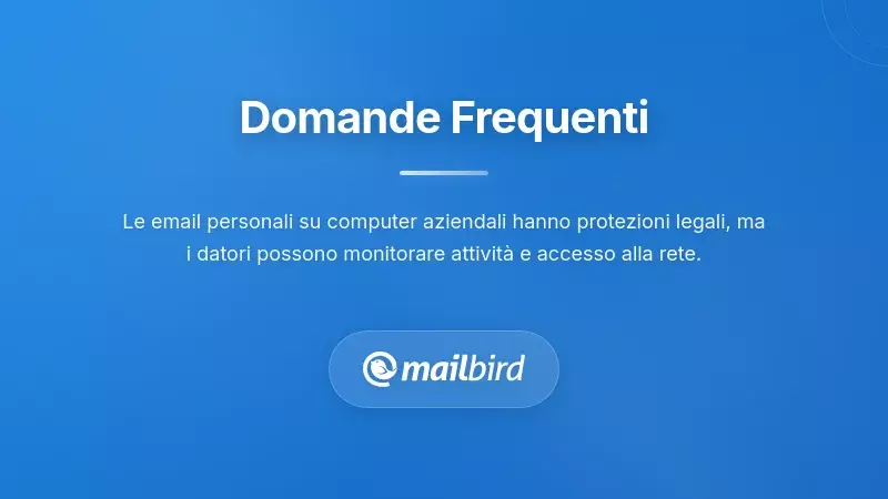Professionista che rivede i diritti sulla privacy delle email e le politiche di monitoraggio del datore di lavoro su computer aziendale
