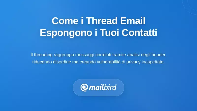 Comprendere come il threading delle email documenta le tue relazioni
