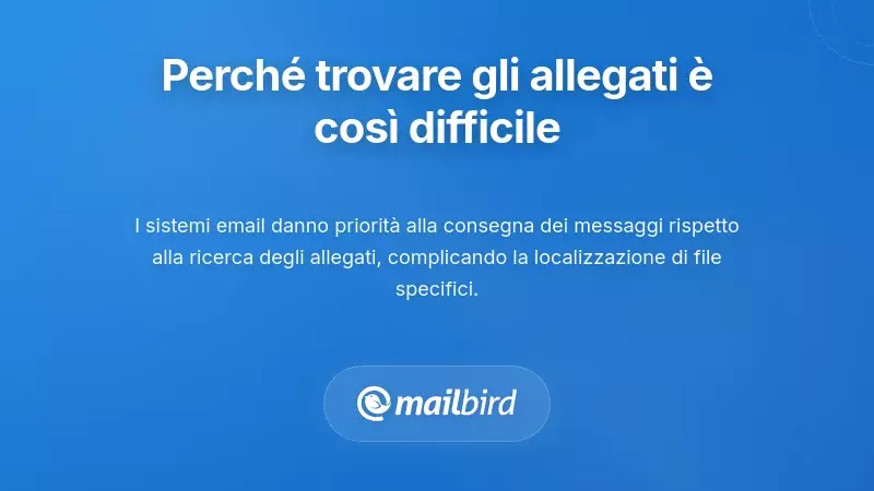 Perch&eacute; Trovare Allegati Email &Egrave; Pi&ugrave; Difficile Di Quanto Dovrebbe Essere