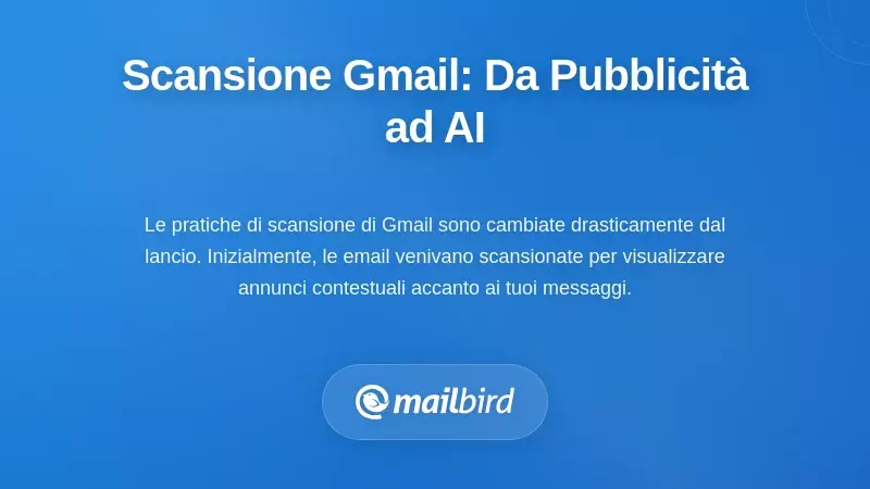 L'evoluzione delle pratiche di scansione di Gmail: dagli annunci all'IA