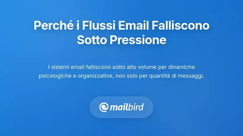 Comprendere perch&eacute; i flussi di lavoro email si interrompono sotto pressione