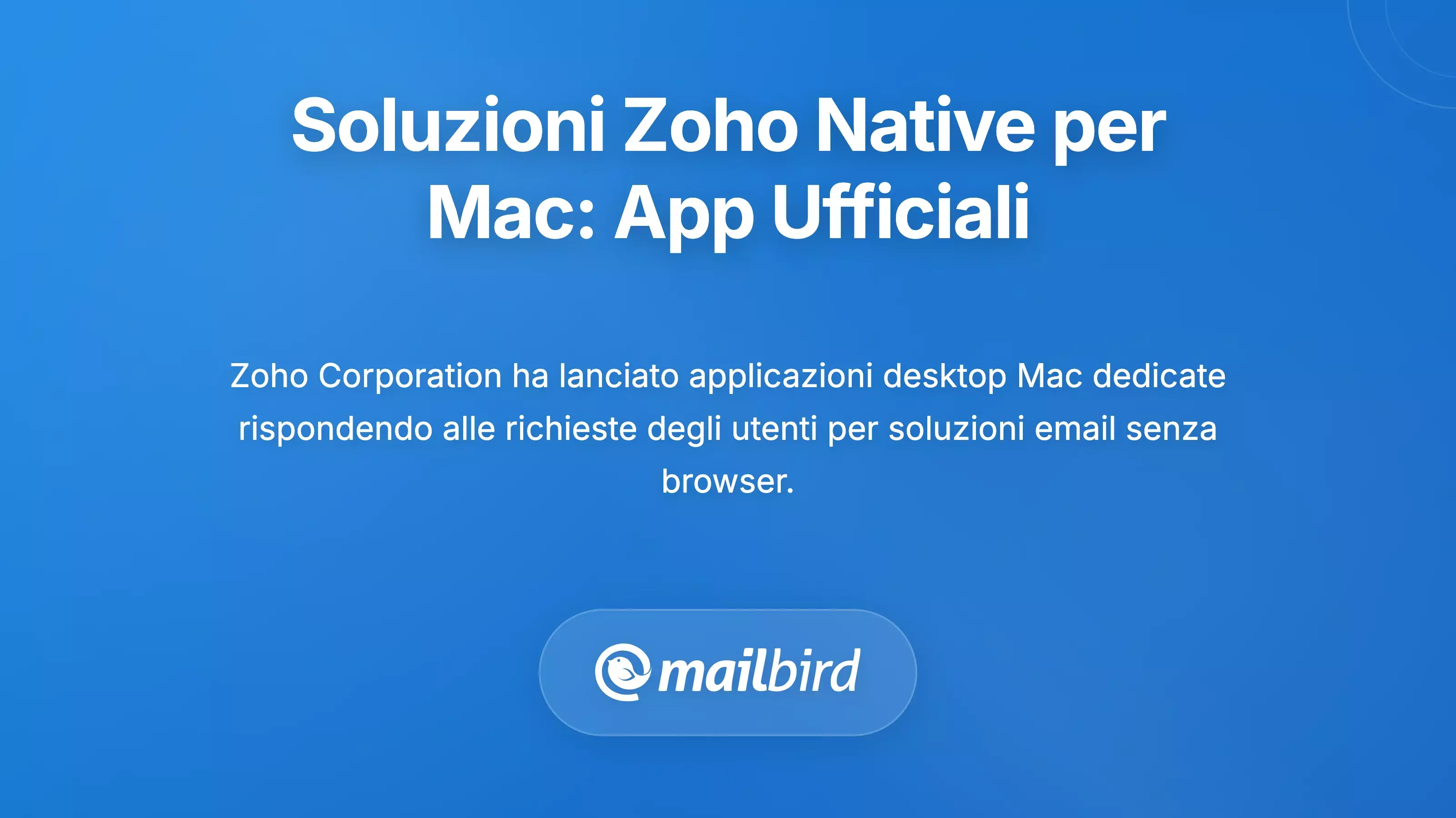 Soluzioni Native Zoho per Desktop: App Ufficiali per Utenti Mac