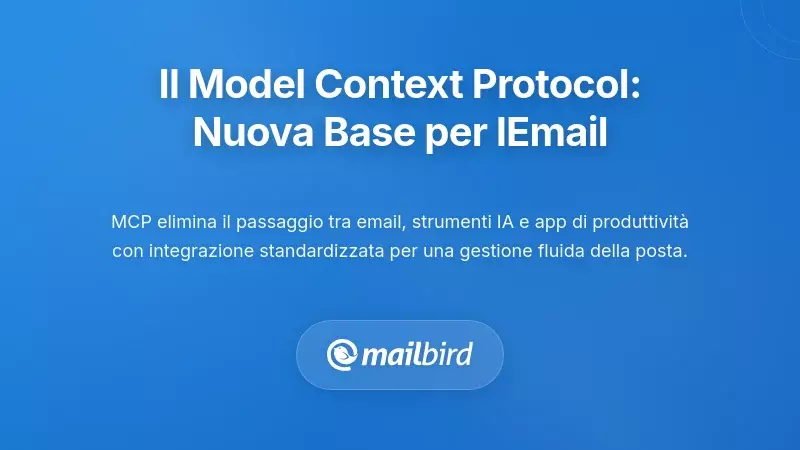 Comprendere il Model Context Protocol: Una Nuova Fondamenta per la Posta Elettronica