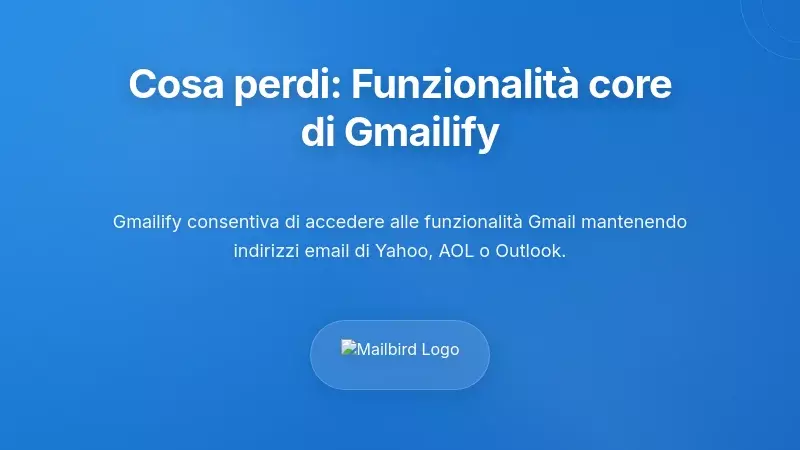 Comprendere Cosa Stai Per Perdere: La Funzionalit&agrave; Principale di Gmailify