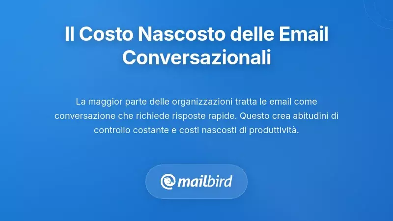 Professionista sopraffatto dalle costanti notifiche email e dalla cultura dell'email conversazionale
