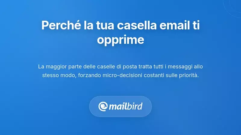 Casella di posta opprimente che mostra email di priorit&agrave; mista che richiedono un sistema di gestione a livelli
