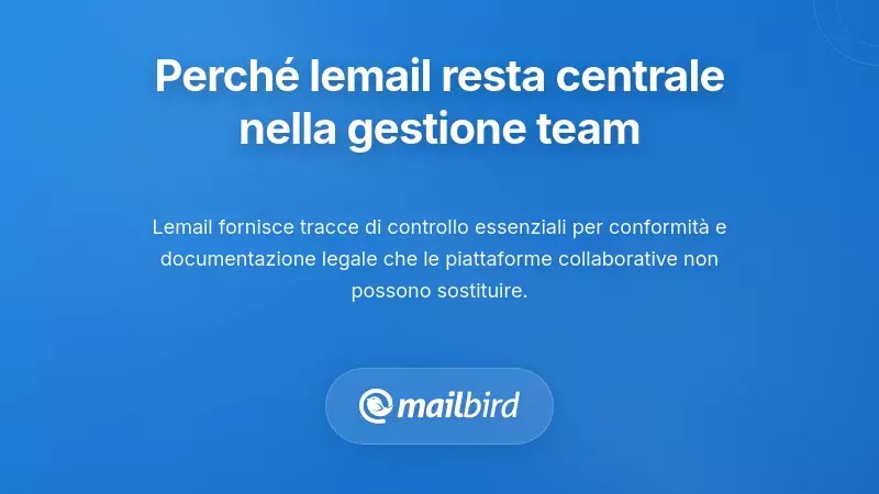 Perch&eacute; l'email Resta Centrale nella Gestione dei Team Nonostante Strumenti Migliori