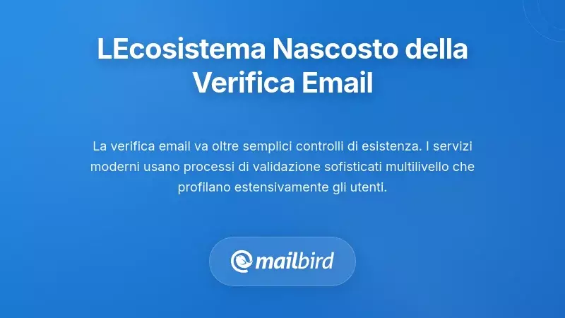 L&rsquo;Ecosistema Nascosto: Cosa Succede Davvero Durante la Verifica delle Email