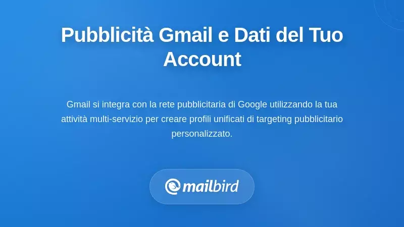 Comprendere l'infrastruttura pubblicitaria di Gmail e i dati del tuo account
