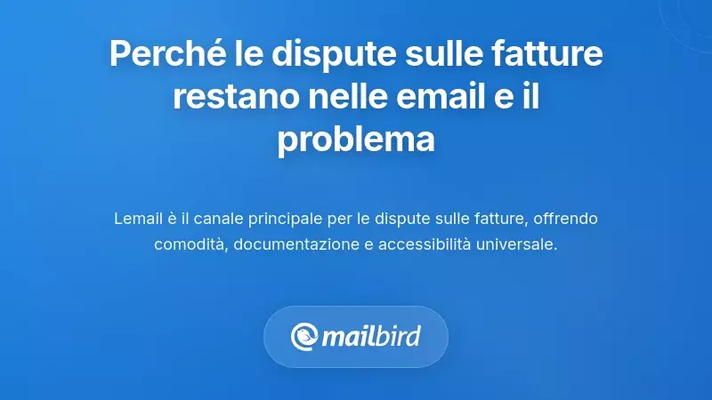 Perché le controversie sulle fatture vivono nelle email—e perché questo è un problema