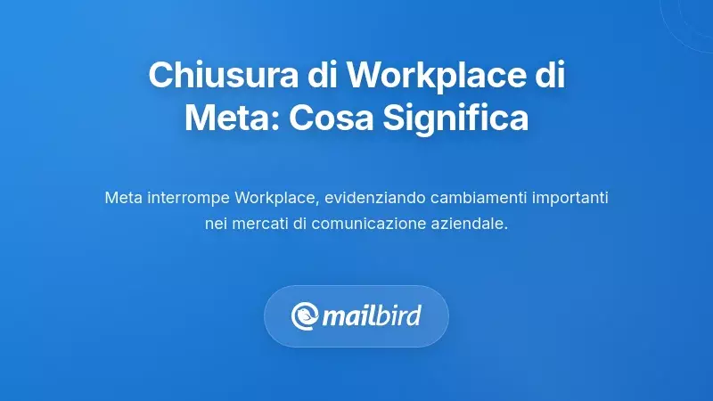 Comprendere la Chiusura di Workplace di Meta: Cosa Significa Veramente