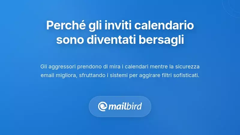 Perch&eacute; gli Inviti di Calendario Sono Diventati Obiettivi Principali per gli Attacchi