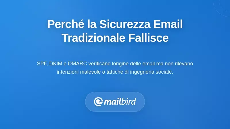 Perch&eacute; la Sicurezza Tradizionale delle Email Fallisce Contro le Minacce Moderne