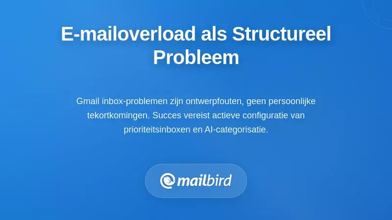 E-mailoverload begrijpen als een structureel probleem