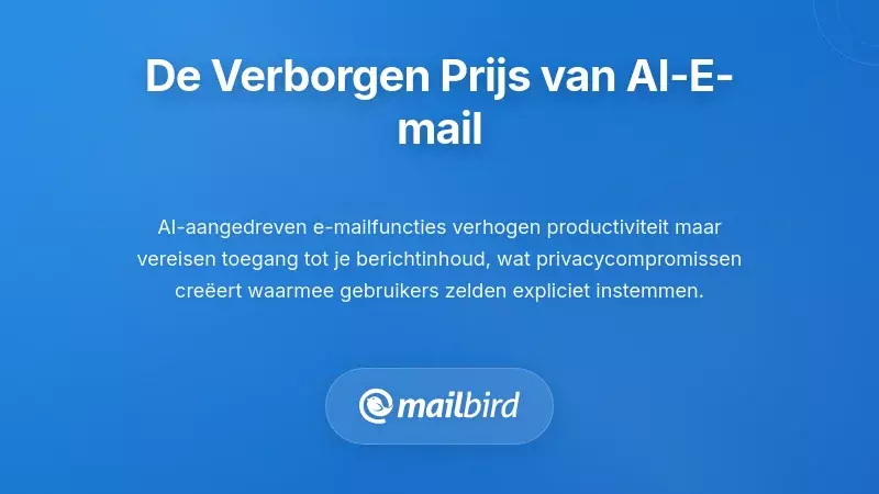 AI die e-mailberichten scant voor trainingsdata en zorgen over privacy illustratie