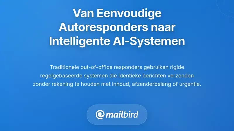 De Evolutie van Basis Auto-Antwoord Sjablonen naar Intelligente AI Systemen