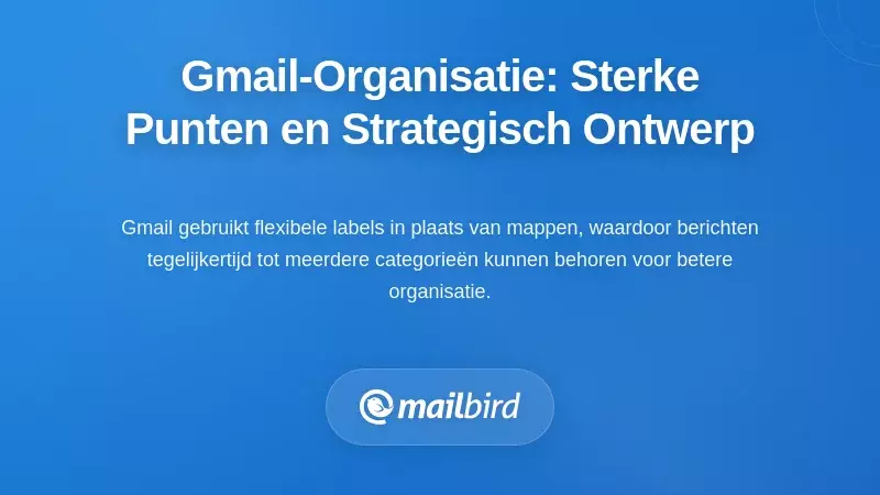 Begrip van de organisatorische basis van Gmail: sterke punten en strategisch ontwerp