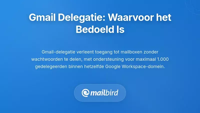 Begrip van Gmail-delegatie: Waarvoor het Ontworpen Is