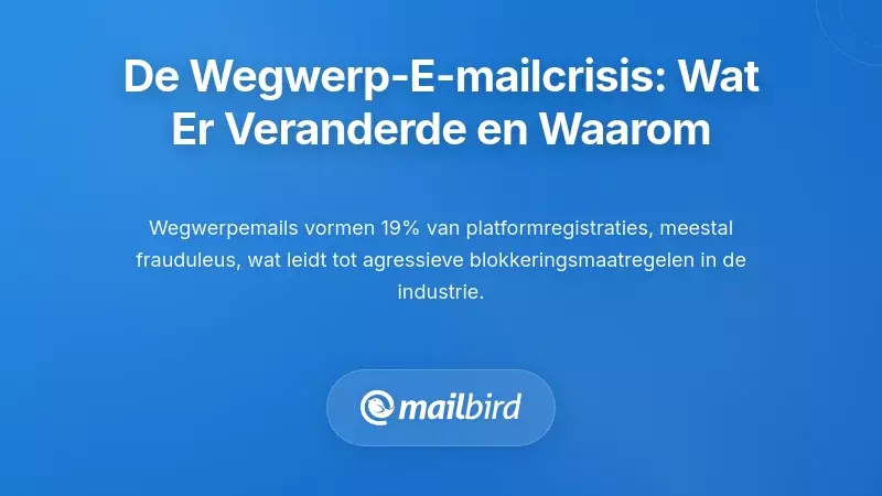 Inzicht in de Crisis rond Wegwerp-e-mails: Wat is Er Veranderd en Waarom Het Belangrijk Is