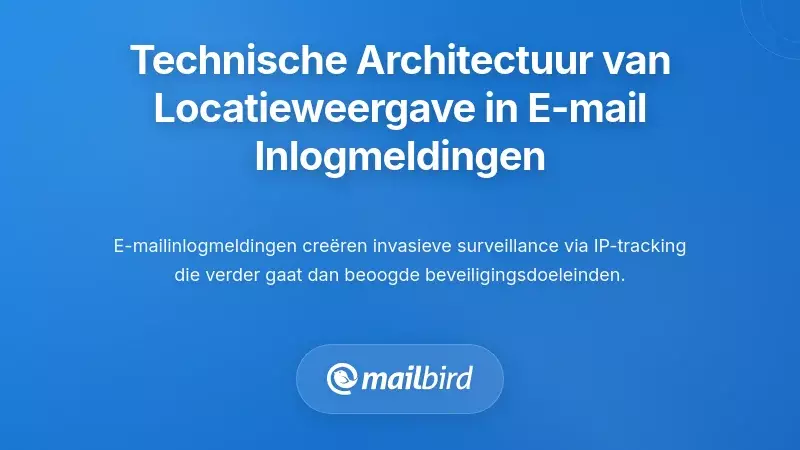De Technische Architectuur van Locatieblootstelling in E-mail Login Meldingen
